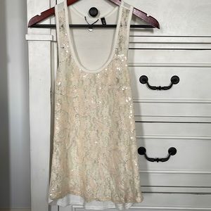 BKE sequin tank top.  Size medium